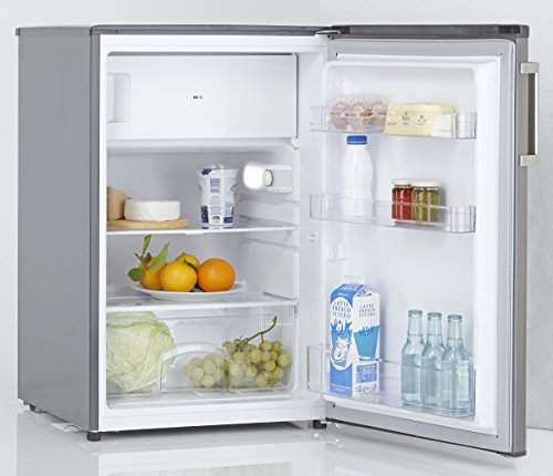 Candy CCTOS542XH - Frigorífico con zona congelador, 95 litros nevera, 14 litros congelador, eficiencia energética A+, 39db, color inox
