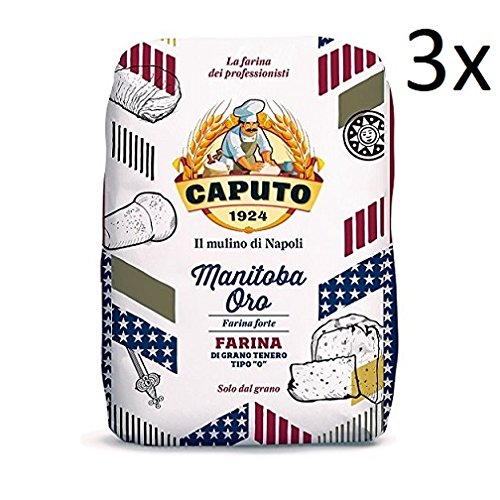 Caputo - 3 x Manitoba Oro tipo 0 "fuerte harina multiusos 1 kg tus necesidades de horneado!