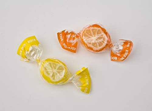 Caramelo Rock Don Naranja y Limón La Asturiana - Caramelo de elaboración 100% artesanal, calidad gourmet, de naranja y limón, en bolsas de 1 kilo, sin gluten