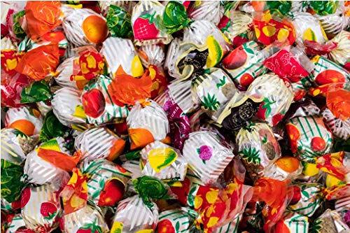 Caramelos Rellenos La Asturiana - Caramelos Duros Rellenos de Frutas en Caja Bombonera de 200 gr. Ideal para Regalar