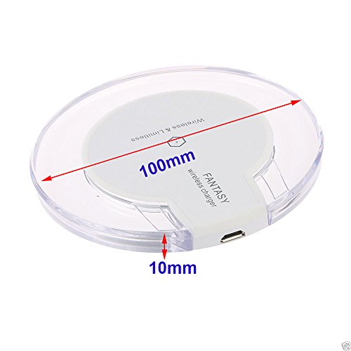 Cargador Inalámbrico + Receptor - Cargador de móvil por inducción para iPhone 7/7 Plus 6s/6s Plus 6/6Plus 5s/5c/5 Galaxy Galaxy S7, S7 Borde Galaxy, Galaxy S6, S6 + Edge Nexus 4/5/6/7 (2013)