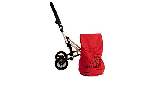 Carlett Lett 450 Carro de Compras, Aluminio, Rojo, 69x42x29 cm