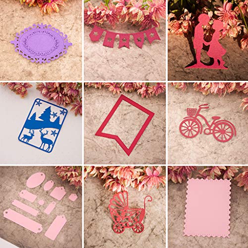 Carro de bebé Troqueles de corte Plantilla de plantilla de Punch gofrado de metal para Scrapbooking Álbum de bricolaje Foto Tarjetas de papel Art Craft Supplies Decoración para el hogar