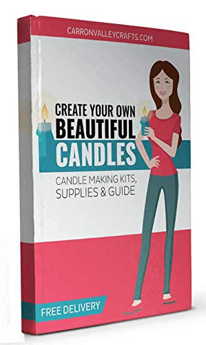 Carron Valley Crafts - Set para creación de velas,  moldes, cirios, jarra, 2,5 kg de cera para 50 velas