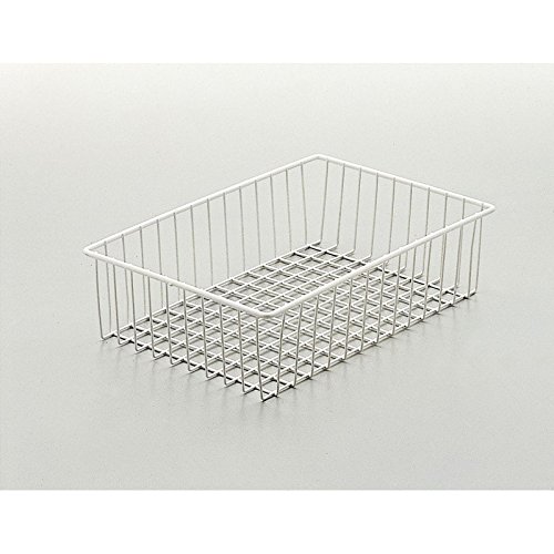 Casaenorden - Cesto extraíble de Rejilla Blanco para Mueble de Cocina - Bandeja extraíble de Acero Blanco, Ancho Mueble 350 mm