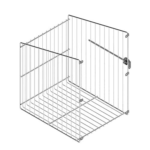 Casaenorden - Cesto para Ropa Sucia abatible de Rejilla para Mueble de Cocina - Ancho Puerta 600mm