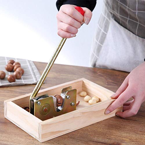Cascanueces para Nueces, Cascanueces de Diseño Retro de Madera, Tuercas de Ahorro de Energía, Herramienta Abierta, Palanca, Metal
