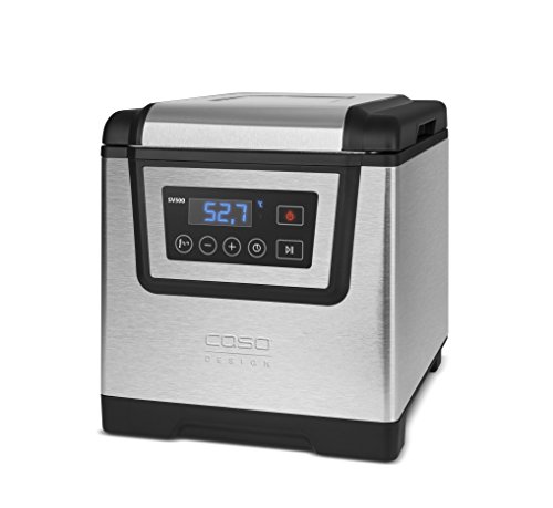 Caso Centro Sous Vide Cocina al vacío, 1200 W, Acero Inoxidable, Gris