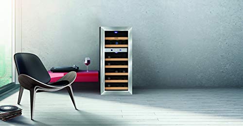 Caso Wine Duett WineDuett 21 Vinoteca, Madera, Acero Inoxidable
