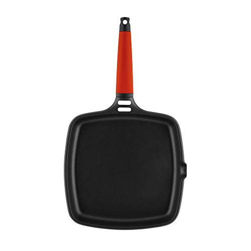 Castey - Asador Inducción 22 cm Mango Rojo