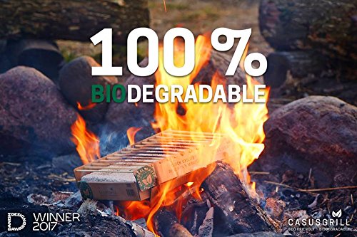 Casusgrill LOEV020-ESP-00 Barbacoa monouso biodegradable, Madera