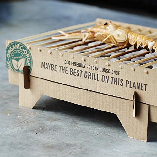 Casusgrill LOEV020-ESP-00 Barbacoa monouso biodegradable, Madera