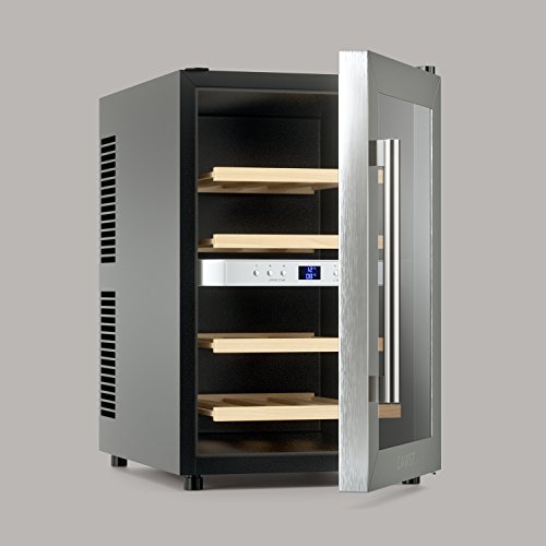 Cavist Cavist12 - Vinoteca para 12 Botellas, Acero Inoxidable, Plateado, 48 x 34,5 x 54,3 cm