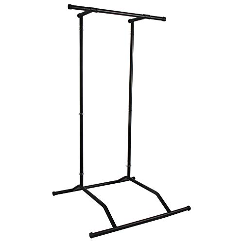CCLIFE Pull up Bar Barra de dominadas Pull up portátil Portable Peso Corporal Barra dominadas Dip Torre Soporte, Color:Pull up Bar Black