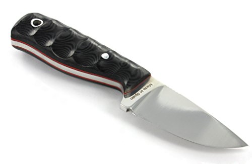 CDS-Survival HOBBIT - Cuchillo de cuello supervivencia caza monte bushcraft camping outdoor campo - Funda - Acero MOVA 58 - Fabricado en España Neck Knife