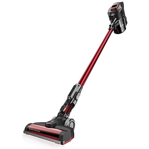 Cecotec Aspirador Vertical Conga ThunderBrush 820 Immortal Battery 29.6 V, Aspirador Vertical, Escoba y de Mano, Tecnología Ciclónica, Filtro HEPA, Autonomía 65 min, Tecnología 360ºy, Rojo