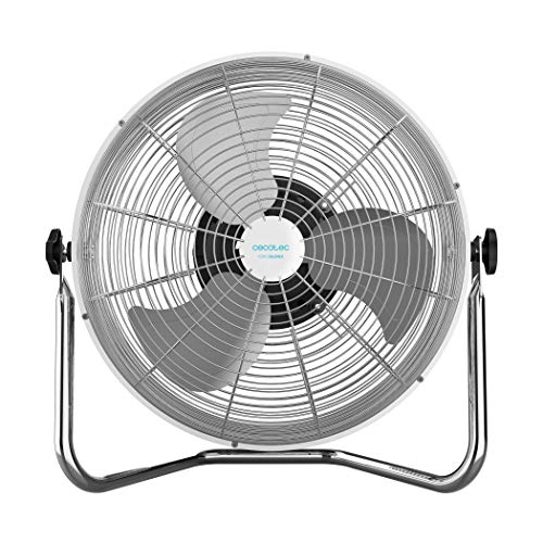 Cecotec EnergySilence 4500 GyroPro. Ventilador Industrial con oscilaci—n autom‡Tica de m‡xima Potencia. 110 W. 3 velocidades. Motor de Cobre. Ajustable. Plata