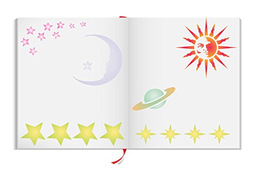 Celestial plantilla reutilizable plantillas para pintura – mejor calidad álbumes de pared Arte decoración Ideas – uso en paredes, suelos, tejidos, cristal, madera, carteles, y más... S