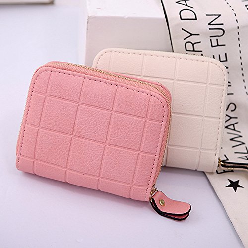 Celucke - Monedero para mujer, diseño de ajedrez, color nobuck