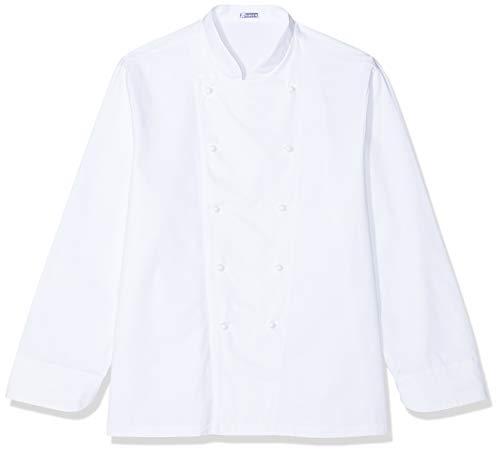 Chaqueta de cocinero básica, blanca, de manga larga weiß M