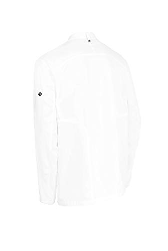 Chaquetilla Cocinero Hombre de Manga Larga con Cremallera. Ropa Cocina/Hostelería. Color Blanco. Talla XXL. Ref: 4120
