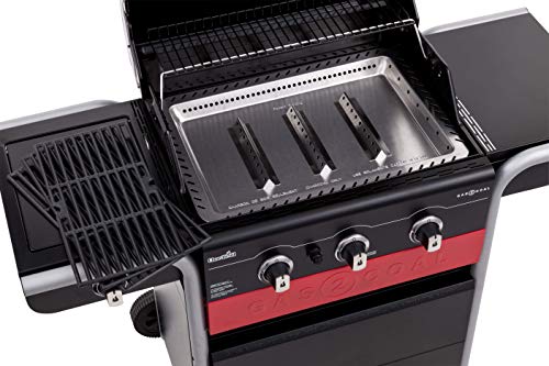 Char-Broil Gas2Coal® Barbacoa híbrida: Barbacoa de Gas y carbón de Tres quemadores, Acabado en Negro.