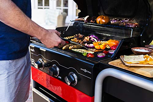 Char-Broil Gas2Coal® Barbacoa híbrida: Barbacoa de Gas y carbón de Tres quemadores, Acabado en Negro.