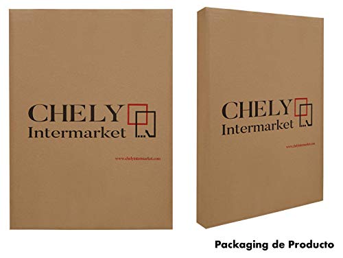 Chely Intermarket, Pizarra Negra 90x60 cm, Enmarcado con Madera sólida, Ideal para Uso Educativo, hostelería y tablón de anuncios. Apto para Uso con Tiza y rotulador de Pizarra.(550-90x60-2,70)