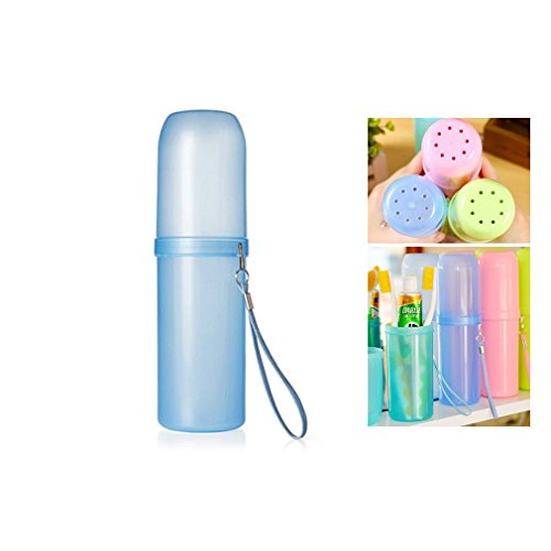 Chengdu Travel - Portacepillos de dientes, funda para senderismo, estuche para cepillos de dientes, caja, azul