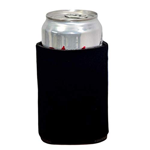 cherrypop 10 Piezas Enfriador de Lata de Cerveza de Neopreno Copa de Bebida Manga de Botella Cubierta de Envoltura Aislante Nuevo Negro