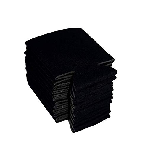 cherrypop 10 Piezas Enfriador de Lata de Cerveza de Neopreno Copa de Bebida Manga de Botella Cubierta de Envoltura Aislante Nuevo Negro