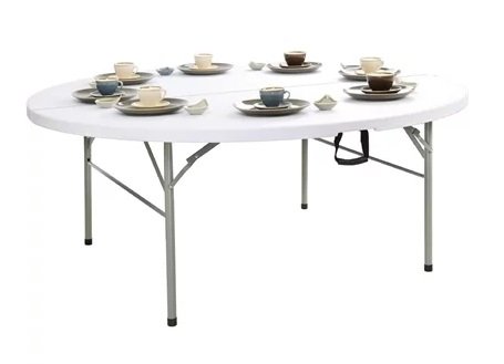 Chiner - Mesa redonda plegable 183 cm.