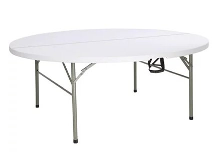Chiner - Mesa redonda plegable 183 cm.