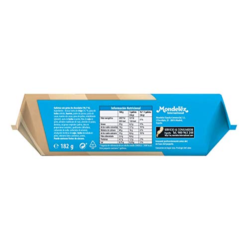 Chips Ahoy! - Extra Tiernas Galletas con Pepitas de Chocolate, 182 g