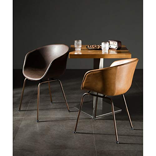 CHQYY Silla - Sillón-cafetería del hogar Industrial Moderna del Estilo Minimalista de Nuevo Presidente Adecuado para Interiores y Exteriores (Color : C)
