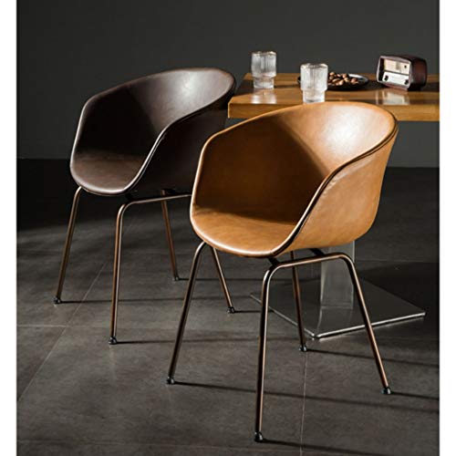 CHQYY Silla - Sillón-cafetería del hogar Industrial Moderna del Estilo Minimalista de Nuevo Presidente Adecuado para Interiores y Exteriores (Color : C)
