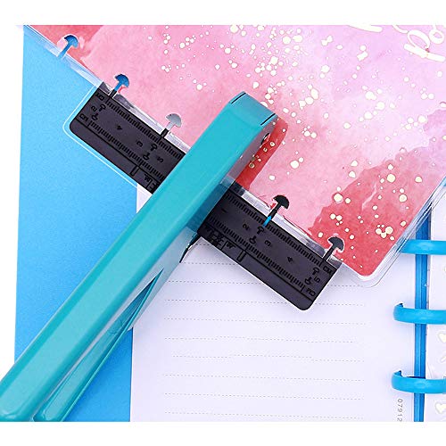 Chzimade - Perforadora de papel con forma de hongo para planificador de feliz disco, cortador de papel, tipo T, perforadora, máquina de manualidades, oficinas y papelería