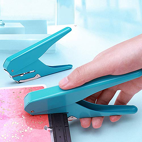 Chzimade - Perforadora de papel con forma de hongo para planificador de feliz disco, cortador de papel, tipo T, perforadora, máquina de manualidades, oficinas y papelería