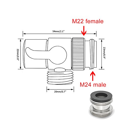 CIENCIA Desviador de Latón para Grifo de Fregadero de Cocina o Grifo de Fregadero de Baño Parte de Repuesto de Grifo, SBA021