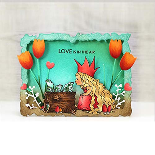 Cikuso 6Pzs / Juego Marco de Rectángulo Rasgado Vintage Matriz de Corte de Metal para DIY álbum de Recortes álbum de Foto Tarjetas de Pap de Realce Artesanía Decorativa