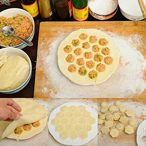 Cikuso Herramientas De Molde De Raviolis De 37 Agujeros Fabricante De Raviolis Molde De Aluminio De Ravioles Herramientas DIY De Cocina Raviolis Pelmeni Hacer Raviolis Pastelería