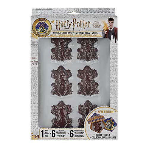 Cinereplicas Harry Potter - Molde Ranas de Chocolate + 6 Plantillas para Hacer Las Cajas + Tarjeta de Magos - Nueva edición 2019