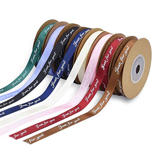 Cinta de regalo de Navidad - cinta de pastel, tela, cintas en colores pastel para manualidades, cinta de rizo conjunto de cinta para envolver regalos Decoración de fiesta de bodas de San Valentín