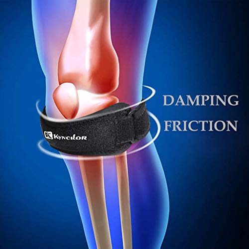 Cinturón de rótula Kyncilor 1 par de articulaciones de rodilla deportivas torcidas cuatro temporadas rodilleras transpirables cerca del rastro de rodilleras genuinas para mantener calientes las pier