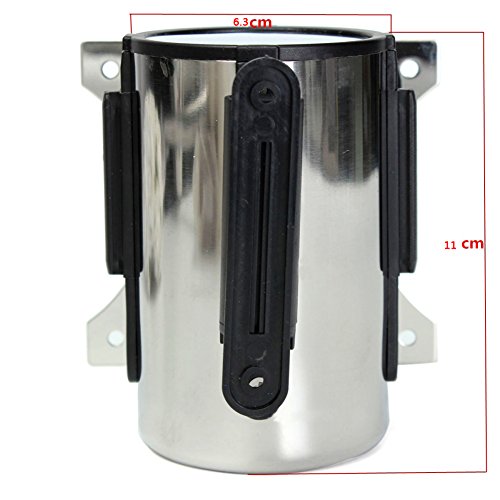 Cinturón de Seguridad para Montar en la Pared, Cinta retráctil de Acero Inoxidable para Montaje en Pared, 2 m/5 m (5 m, 5 m)