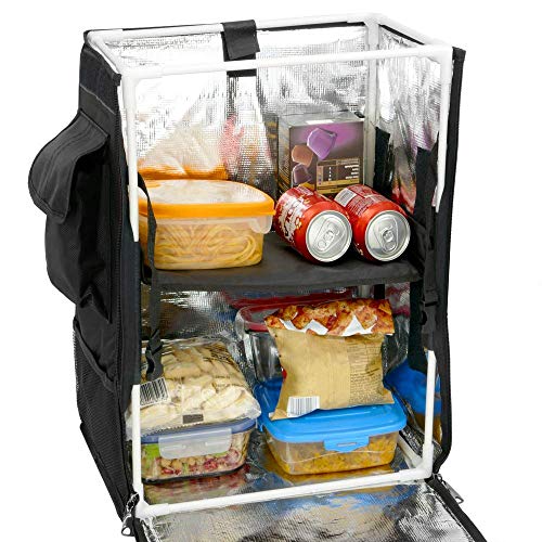 CityBAG - Mochila isotérmica para Entrega de Pedidos de Comida en Moto y Bicicleta Negra 35 x 25 x 49 cm.