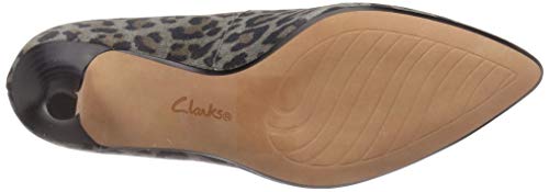 Clarks Linvale Jerica, Zapatos de tacón con Punta Cerrada para Mujer, Leopard PRT Comb Leopard PRT Comb, 41 EU