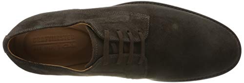 Clarks Ronnie Walk, Zapatos de Cordones Derby, Marrón (Dark Brown Nub Dark Brown Nub), 44 EU