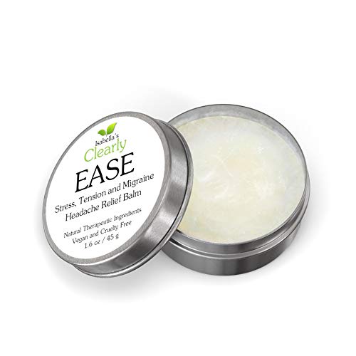 Clearly EASE - Alivio Natural para Dolor de Cabeza por Estrés y Migraña. Aceites Esenciales Terapéuticos para Reducir el Dolor y la Presión. Bálsamo de Aromaterapia Vegano de Rápida Actuación