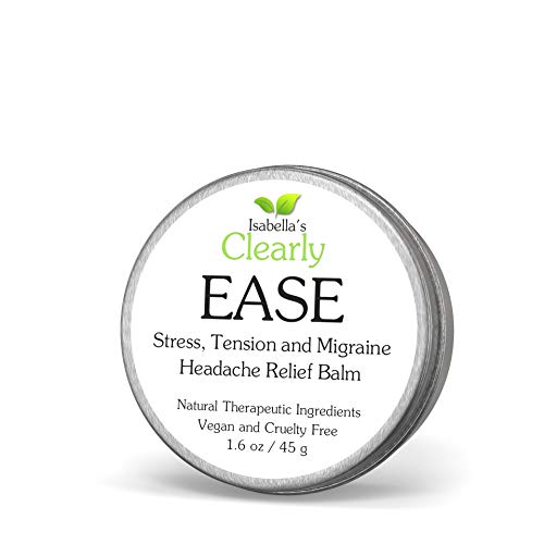 Clearly EASE - Alivio Natural para Dolor de Cabeza por Estrés y Migraña. Aceites Esenciales Terapéuticos para Reducir el Dolor y la Presión. Bálsamo de Aromaterapia Vegano de Rápida Actuación